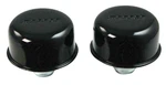 Moroso 68719 Black Aluminum Powder Coated Breathers 1/4" Hole Push-in Pair New. Price: $59.99.