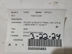 Impala 2006 Valve Cover 1870714 Used. Price: $90.29.