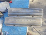 Aluminum Valve Covers Corvette 3767493 Sbc 1959-67 Fin Impala Nova Camaro 2 Used. Price: $250.00.
