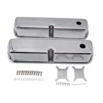 1 Set Shlpdfm Polished Aluminum Silver Tall Valve Covers Hole With Grommets... New. Price: $204.02.