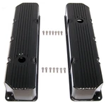 Black Finned Fabricated Aluminum Valve Covers For 1976-87 Jeep 304 360 390 401 New. Price: $132.00.