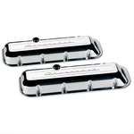 Billet Spec Valve Covers Stock Height Aluminum Chevy Logo Bb Pair New. Price: $371.66.