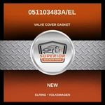 Elring Volkswagen Valve Cover Gasket 051103483A/EL New. Price: $39.00.