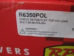 Racing Power Company Rpc R6350POL Sb Chevy Fab Flat Top Long Bolt Valve Covers New. Price: $99.97.