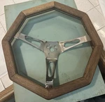 1970S Octagon Wood Steering Wheel Street Disco Boogie Chevy Ford Dodge Van Used. Price: $799.99.