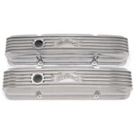 Edelbrock 4144 1960-86 Small Block Fits Chevy Finned Valve Covers W/ Holes New. Price: $302.99.
