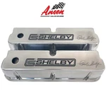 Ford 289, 351W Carroll Shelby Signature Tall Polished Valve Covers - Ansen Usa New. Price: $295.00.