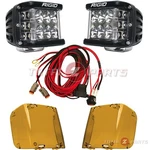 Rigid Industries D-ss Pro Driving Dually Side Shooters, Harness & Amber Covers New. Price: $559.99.