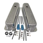 1 Set Shlpdfm Finned Polished Aluminum Short Style Valve Covers Center Bolt New. Price: $163.48.