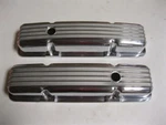 1958 - 1986 Small Block Chevy Retro Finned Aluminum Valve Covers Sbc Camaro 350 New. Price: $73.00.