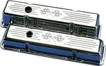 Billet Specialties Small Block Valve Covers - Short Checkered Flags New. Price: $215.77.