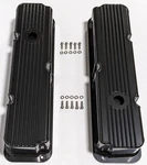 Black Ford Fe 332 352 390 427 428 Finned Fabricated Aluminum Tall Valve Covers New. Price: $120.00.