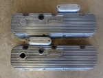 Vintage Edelbrock Big Block Chevy 396 427 454 M/t Aluminum Finned Valve Covers Used. Price: $475.00.