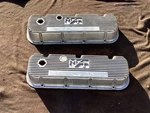Vintage Bbc Chevy V-8 396 454 Aluminum Mickey Thompson Valve Covers Drag Race Used. Price: $175.00.
