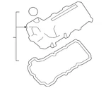 Genuine Ford Valve Cover BR3Z-6582-R New. Price: $128.70.