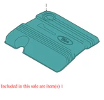 2005-2008 Ford Escape Mercury Mariner Engine Cover Used 7M6Z6A949AB Oem. Price: $44.99.