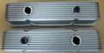 Cal Custom 40-2300 Sb Chevy Valve Covers, Finned, Baffled, Silver Used. Price: $229.99.