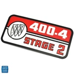 1969 Skylark Gs New Stamped Metal 400-4 Stage 2 Valve Cover Decal Ea. Price: $22.99.