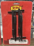 Rpc #R6019 Valve Cover T-bars Wing Nut With 1/4" Thread Chrome Black 4-3/4" Tall New. Price: $20.99.