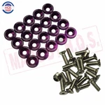 20PCS Purple Billet Aluminum Fender Bumper Washer Bolts Engine Bay Dress Up Kit New. Price: $14.86.