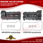 2PCS Valve Covers W/ Gaskets For Chrysler 300 Dodge Avenger Charger 2.7L New. Price: $109.99.