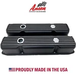 Big Block Mopar 383, 400, 440 Plymouth Dodge Chrysler Black Valve Covers - Ansen New. Price: $249.00.