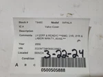 Impala 2006 Valve Cover 1870718 Used. Price: $90.29.