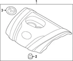 Genuine Mazda Engine Cover PAJ1-10-2F0A New. Price: $135.40.