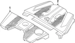 Genuine Nissan Engine Cover 14041-6GP0A New. Price: $261.56.