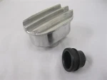 Polished Aluminum Finned Oval Valve Cover Breather Oil Fill Classic Nostalgia New. Price: $31.35.