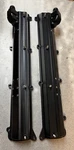 Phr Billet 2JZ Non-vvti Dry Sump Valve Covers Black Anodized, -12AN Rear Ports Used. Price: $1450.00.