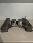 Small Block Chevy Moroso Race Valve Covers Circle Track- Crossover Breather Sbc Used. Price: $275.00.