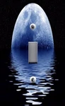 Light Switch Plate & Outlet Covers Solar System Blue Moon Ocean Water New. Price: $18.00.
