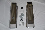 Chrome Aluminum Small Block Chevy Ball Milled Tall Recessed Valve Covers 283 350 New. Price: $119.50.