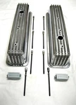 Center Bolt Chevy Polished Aluminum Finned Tall Valve Rocker Covers 350 5.0 5.7 New. Price: $92.50.
