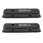 Edelbrock Valve Cover Set 4493; Signature-series Black Steel For 361-400 Mopar New. Price: $95.10.