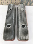 Cal Custom 40-2300 Sb Chevy 283-302-327-350 Aluminum Finned Valve Covers Vintage Used. Price: $148.95.