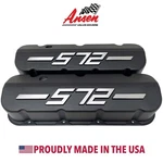 Big Block Chevy 572 Tall Valve Covers Black With Raised Logo - Ansen Usa New. Price: $349.00.
