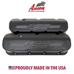 Big Block Chevy 496 Outline Logo, Black Tall Valve Covers - Ansen Usa New. Price: $349.00.