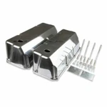 Mr.gasket 6890G Cast Aluminum Tall Valve Covers Polished New. Price: $133.00.