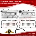 2X Aluminum Valve Cover W/ Gasket & Cap Set For 2005-2019 Nissan Frontier Xterra New. Price: $114.99.