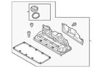Genuine Volkswagen Valve Cover 03L-103-469 New. Price: $395.68.