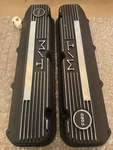 Ford 429 460 Mickey Thompson Holley Finned Valve Covers 103R-52BX Black New. Price: $525.00.