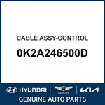 1997-2001 Kia Sephia Cable Assembly-control Oem New 0K2A246500D. Price: $270.37.