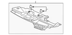 Genuine Honda Radiator Support Access Cover 71125-TK8-A00 New. Price: $47.71.