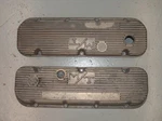 M/t Mickey Thompson Bbc Alum Finned Valve Covers Chevy 396 427 Holley 103R-48B Used. Price: $225.00.