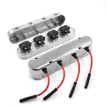 Chevy Ls 2PC Finned Vintage Hidden Coil Aluminum Valve Covers Packs Wire Ki New. Price: $564.34.