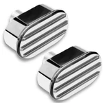 Finned Oval Polished Aluminum Valve Cover Breather Classic Nostalgia 2 Pack New. Price: $123.68.