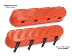 Holley 241-183 Valve Covers Two-piece Cast Aluminum Factory Orange 3.75 " Tall B New. Price: $611.95.