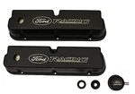 Black Satin Valve Covers With Ford Racing Logo New. Price: $211.50.